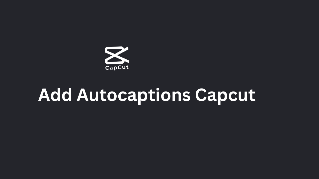How To Add Auto captions in a Video in Capcut Pc